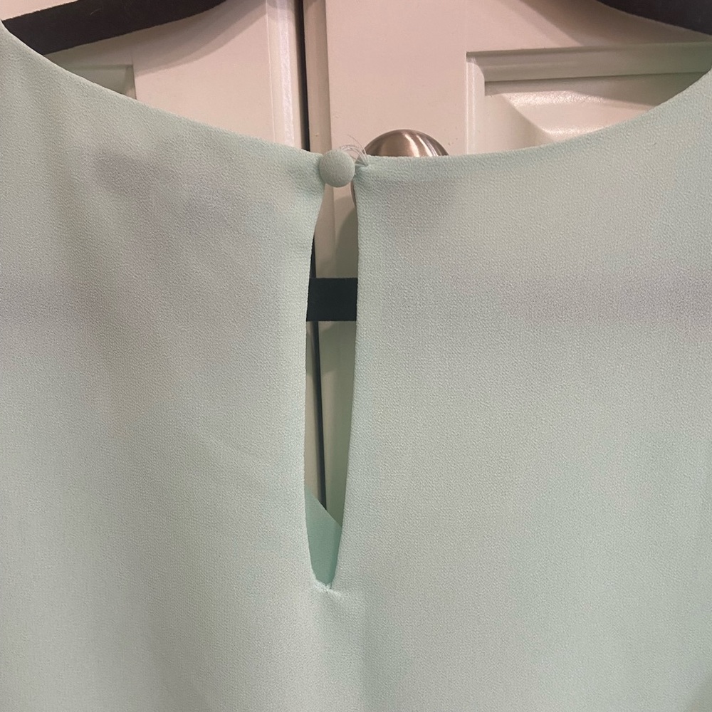 Naked zebra mint green sleeveless blouse, size small - Picture 3 of 5